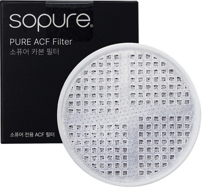 소퓨어 필터 샤워기 헤드 전용 2차 카본 ACF 필터 PURE9, 1개