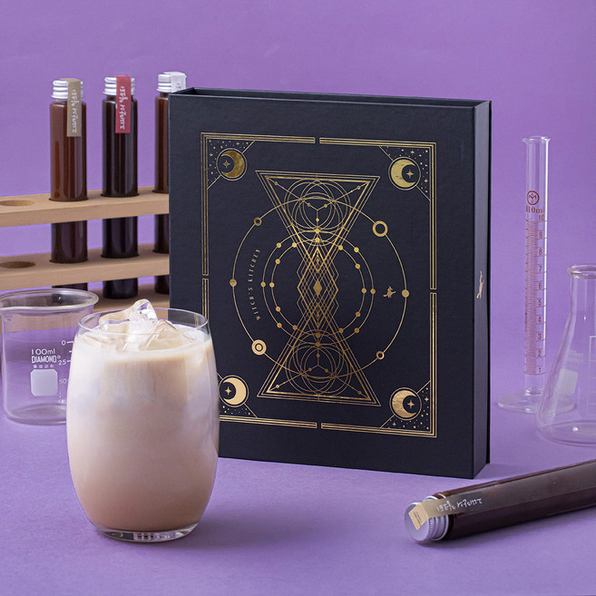 마녀의부엌 밀크티북 밀크티베이스 선물세트 50ml x 7개입, 350ml, 1세트