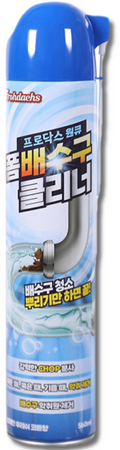 프로닥스 원큐 폼 배수구 다용도 클리너, 1개, 560ml