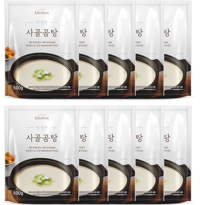 원더키친 더 진한 사골곰탕, 500g, 10개