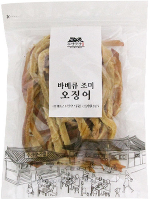 바베큐 조미 오징어, 180g, 1개