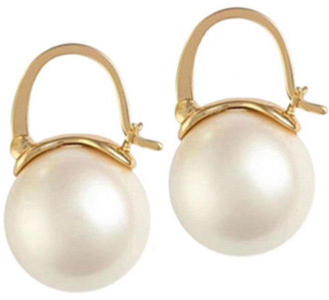 스톤주얼리 여성용 빅 진주 귀걸이