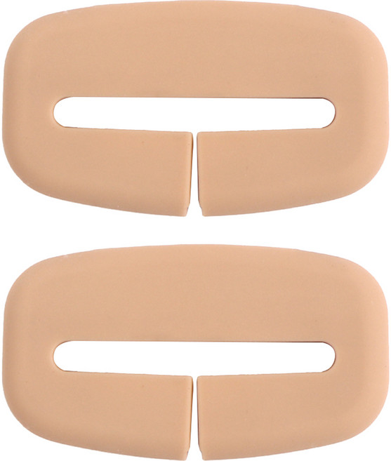 카템 안전벨트 버클 실리콘 커버, 새들브라운, 2개