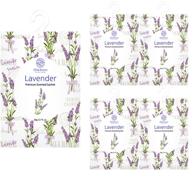올레비엔 센티드 사쉐 본품, 20g, 5개, 라벤더