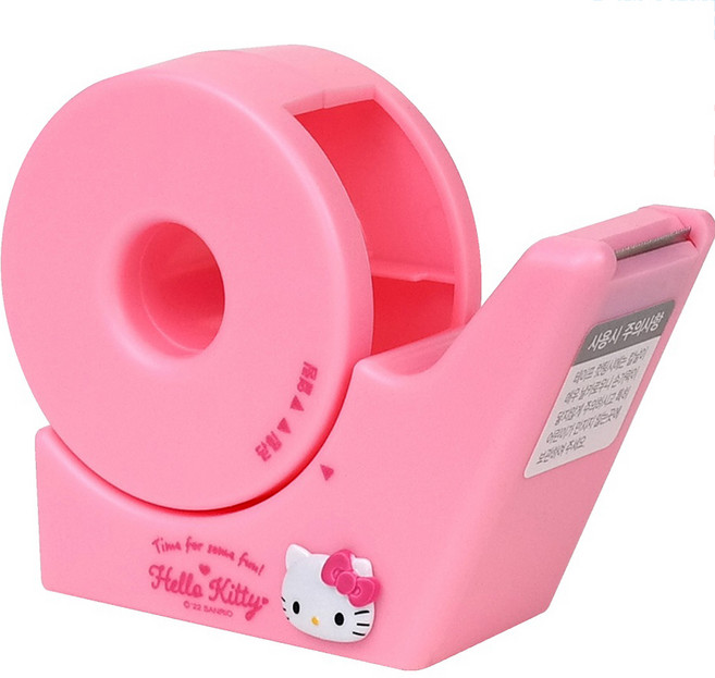 바이하츠 헬로키티 에어픽스 테이프 컷터기, 진핑크, 1개