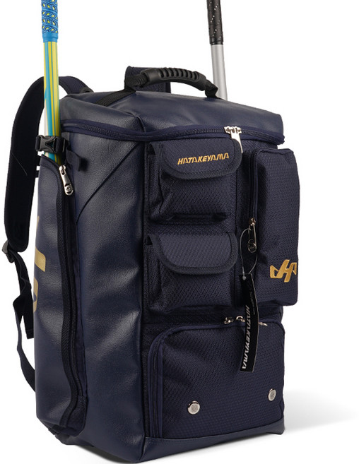 하타케야마 프리미엄 하이브리드 백팩, 네이비 + 골드, 1개