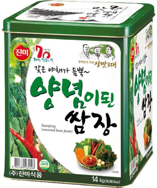 진미 양념이된 쌈장, 14kg, 1개