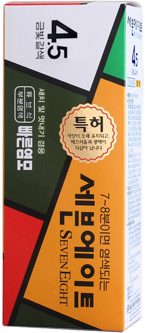 세븐에이트 새치 염색약, 4.5호 금빛갈색, 1개