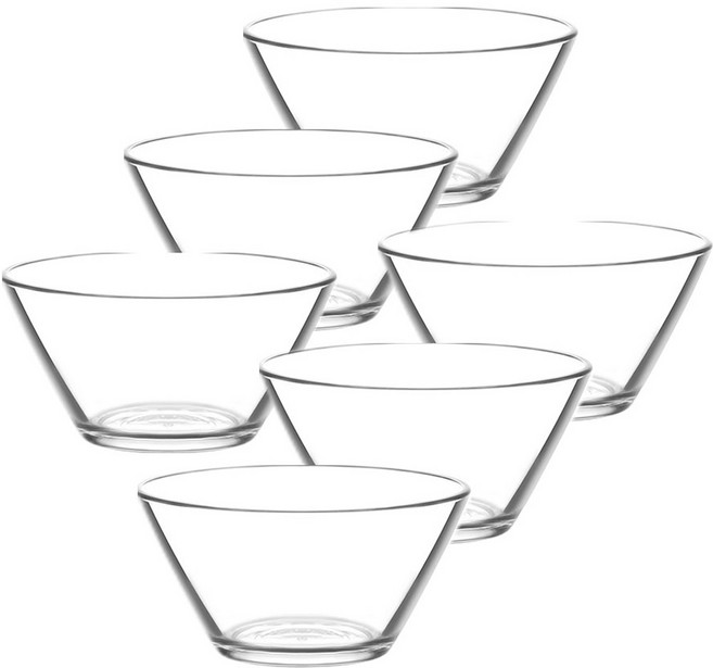 라브 VEG267 샐러드볼, 투명, 6개