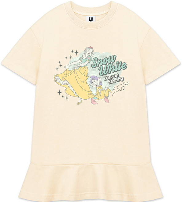 女童款夏天D短袖藝術白雪公主洋裝