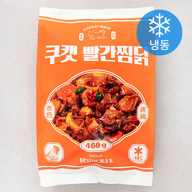 쿠캣 빨간찜닭 (냉동), 460g, 1개