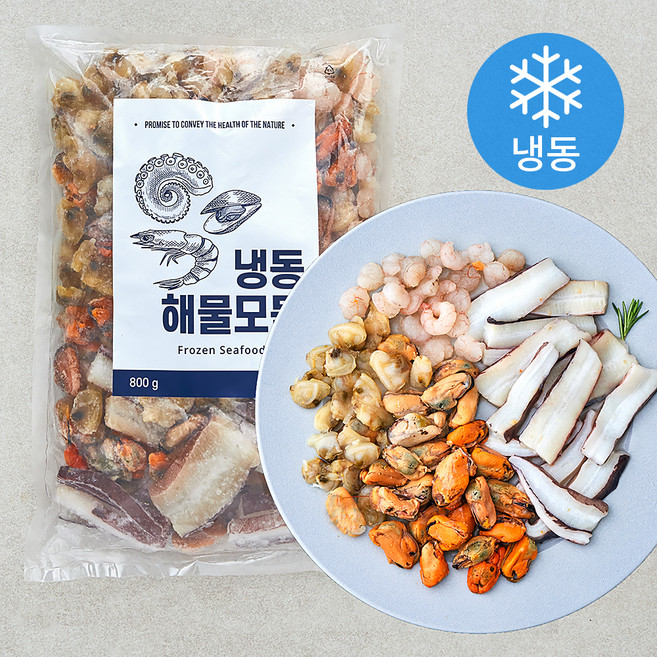 바이오션 해물모둠 4종 (냉동), 800g, 1개