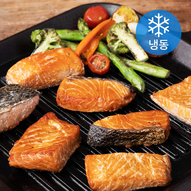 풀스키친 오리지널 핫스모크 연어 스테이크 (냉동), 1kg, 1개