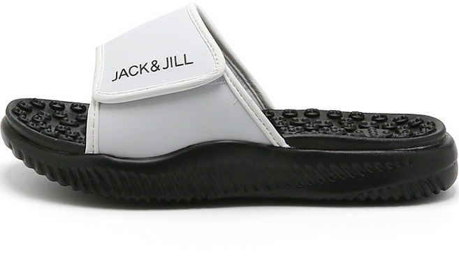 JACK&JILL 線條指壓拖鞋 JB3360, 白色, 275