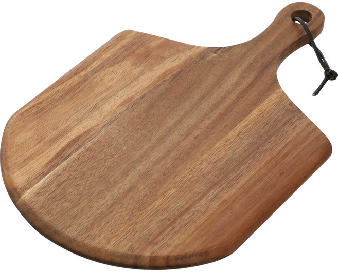 니토리 아카시아 다용도 플레이팅 핸들 원형 도마, 혼합색상, 1개