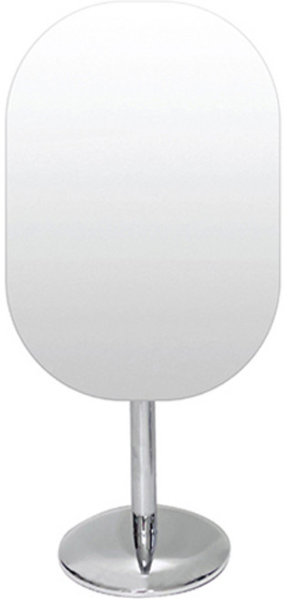 미로라인 사각 탁상거울 L, 실버