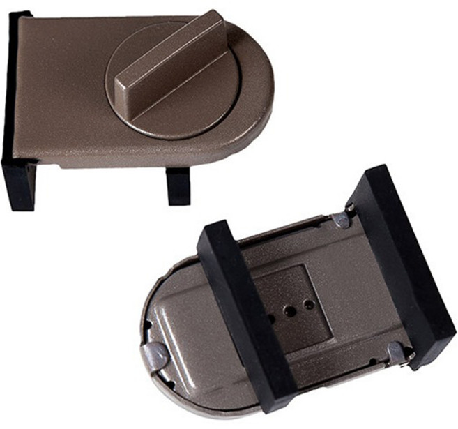 추락방지 창문안전잠금장치, 브라운, 2개