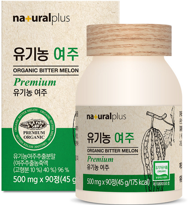 내츄럴플러스 유기농 여주, 90정, 1개