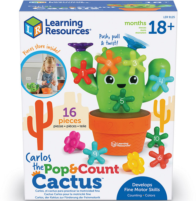 러닝리소스 플라워 선인장 페그 LER9125, 혼합색상, 1개