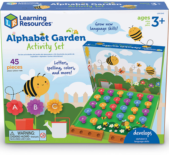러닝리소스 알파벳 가든 게임 LER5543, 혼합색상, 1개
