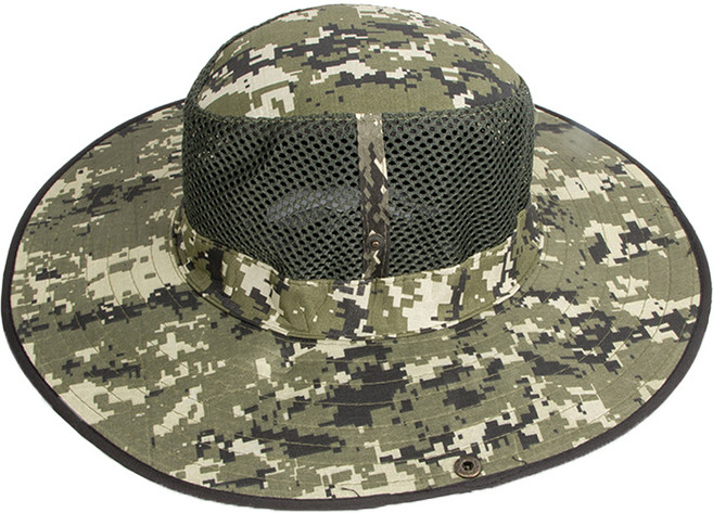 벌초 양봉모자 05 녹색과 검은색 모자이크, 1개