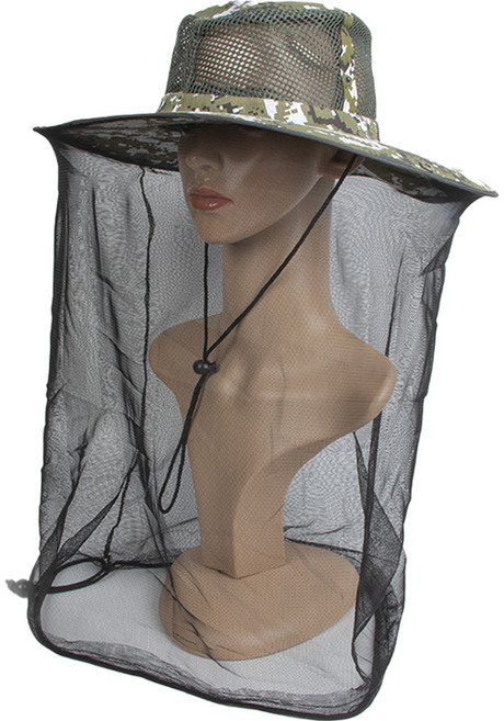 벌초 양봉모자 04 녹색과 흰색 모자이크, 1개