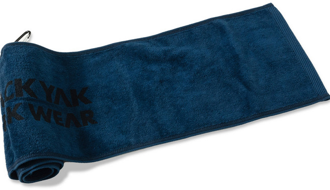 블랙야크 워크웨어 다용도 타올 + 카라비너 세트 100 x 20 cm, 다크블루, 1세트