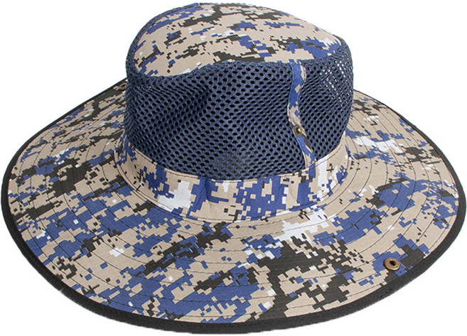 벌초 양봉모자 06 모자이크 블루, 1개