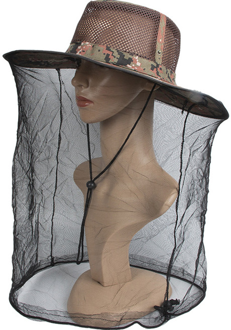 벌초 양봉모자 02 적갈색 모자이크, 1개