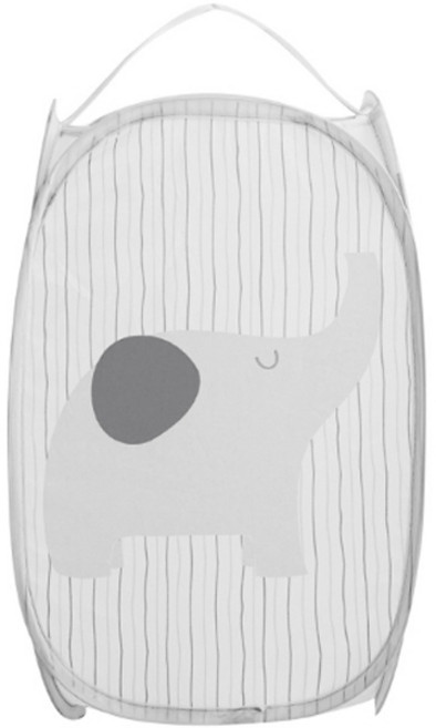 귀염이 접이식 빨래바구니, 그레이 코끼리