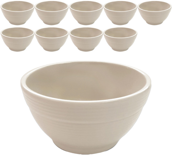 로흐야 국산 로야 멜라민 공기 12cm, 연베이지, 10개