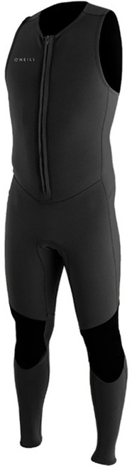 오닐 남성용 리액터2 1.5mm 프론트집 풀 슬리브레스 웻슈트 5047, A00 BLK