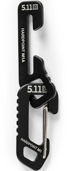 511택티컬 하드포인트 M1 MD 카라비너, 블랙, 1세트