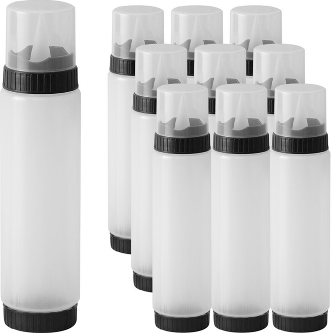 월포 잘라쓰는 실리콘노즐 소스통, 470ml, 10개