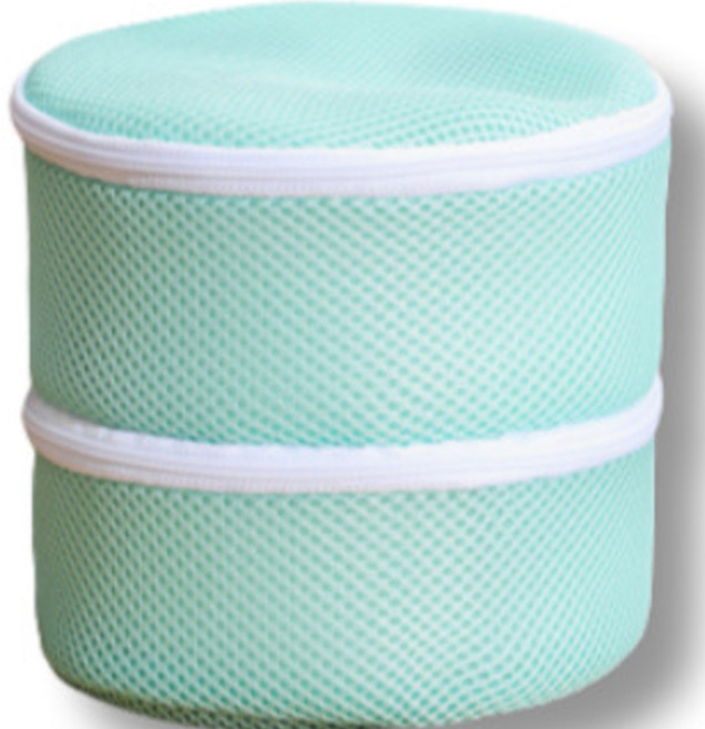 그린리빙 원통 속옷 더블 브래지어 빨래망, 그린, 1개