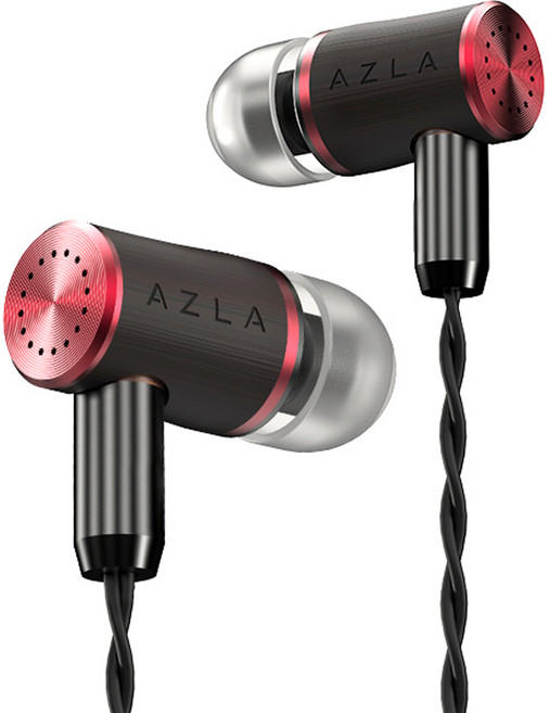 아즈라 파스칼 우드 하우징 게이밍 유선 이어폰, MMCX, 레드