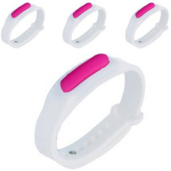 일양약품 토마틴 볼 썸머링 모기퇴치 팔찌 손목밴드 핑크, 4개