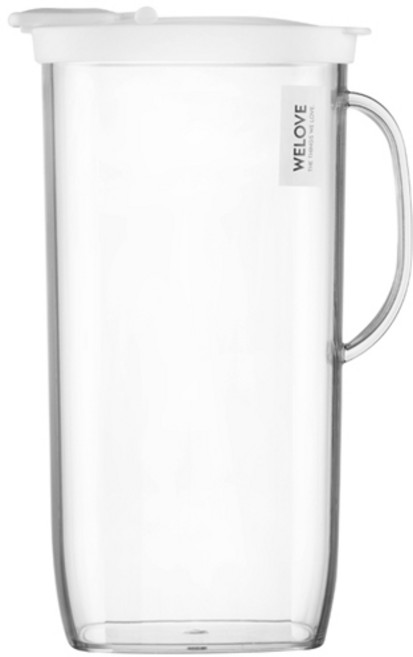 플라코컴퍼니 직사각 물병, 화이트, 2L, 1개