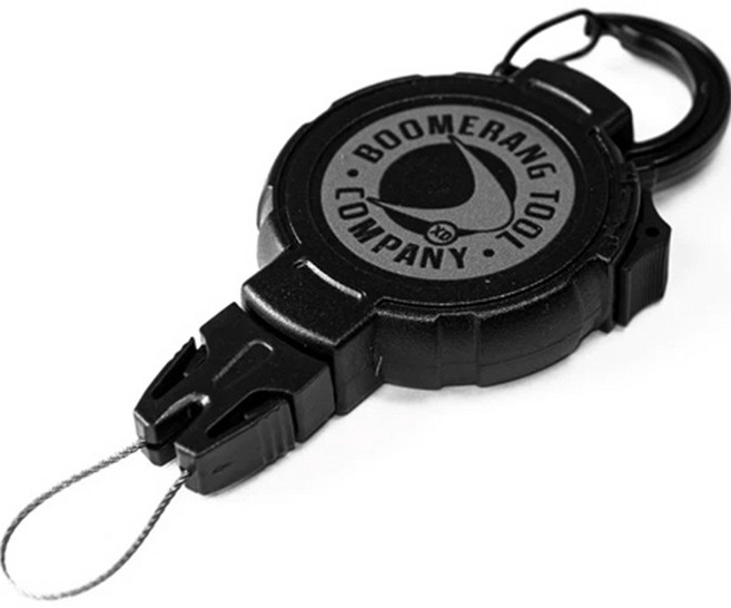 부메랑툴 리트렉티블 스쿠버 다이빙 테더 카라비너 396g, 블랙