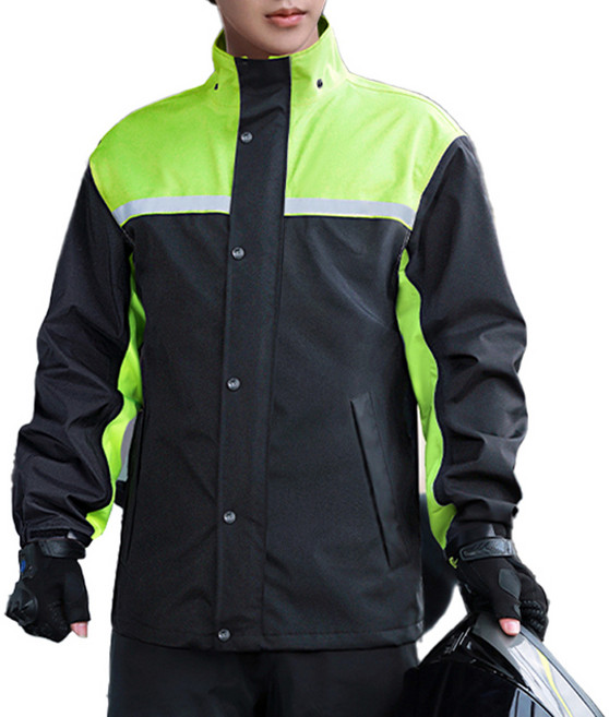 리버폭스 바이크 방수 레인 슈트 상하의 세트, 검녹색