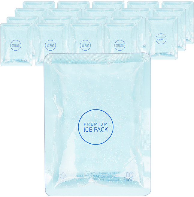 우림 프리미엄 젤 아이스팩 10 x 15 cm, 20개, 1세트