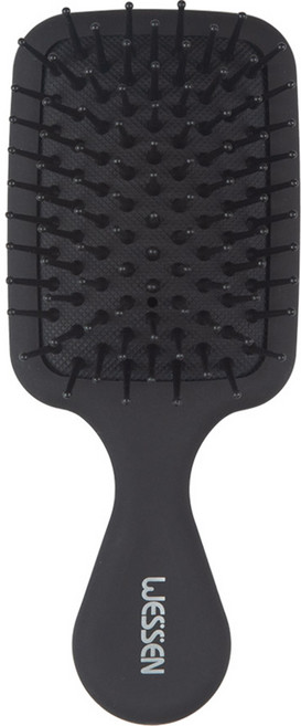 웨신 미니 사각 플라핀 브러쉬, 블랙, 1개