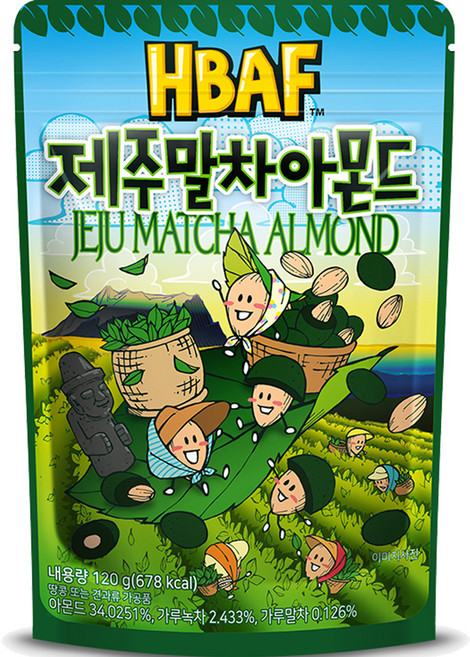 바프 제주말차 아몬드, 120g, 1개