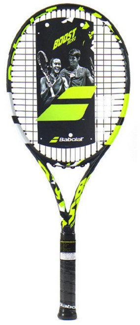 BABOLAT Boost Aero 102 16*19 2握把球拍 260g+球拍套, 黑+黃, 單品