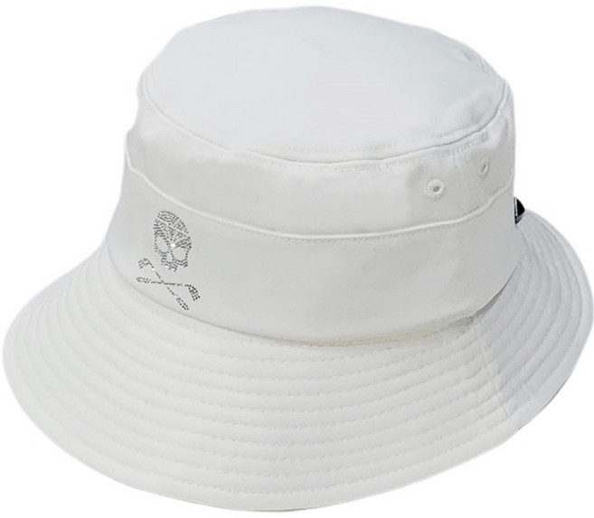 힙스타 여성용 보석 벙거지 모자, 화이트, 1개