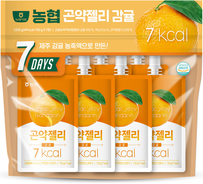 농협식품 곤약젤리 감귤 7개입, 1.05kg, 1개