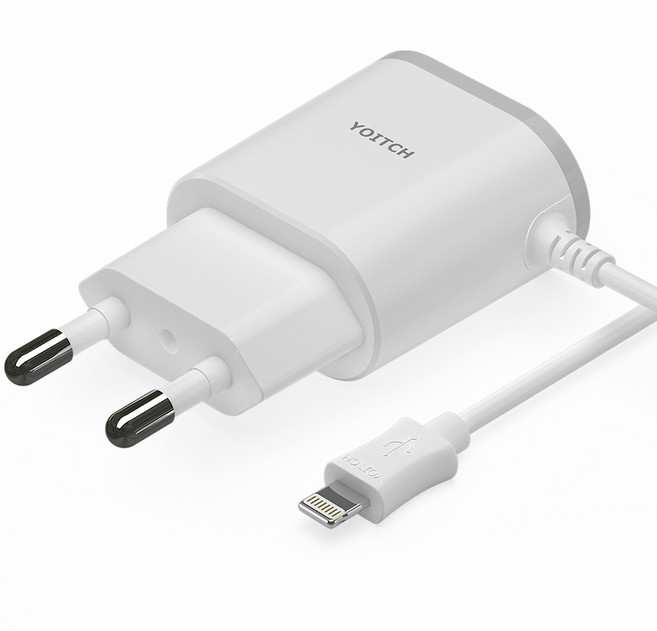 요이치 라이트닝 8핀 일체형 충전 케이블 1.2m, 1개