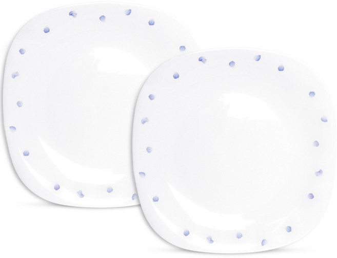 바칠레 메이릴 사각 대 접시, 혼합색상, 2개