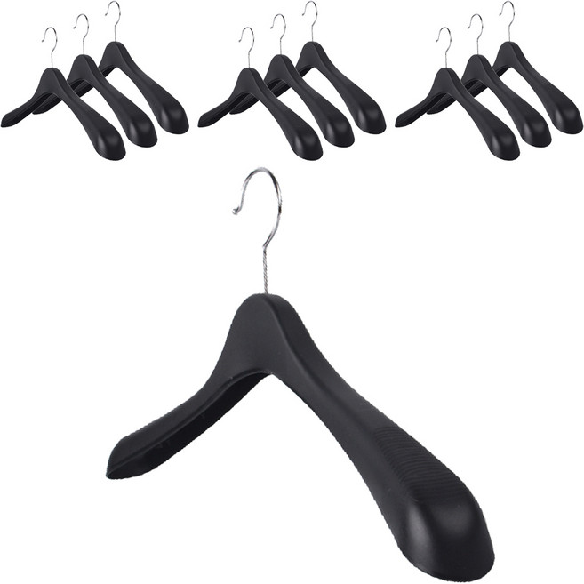 코디스 여성용 어깨뿔방지 자켓옷걸이, 블랙, 10개