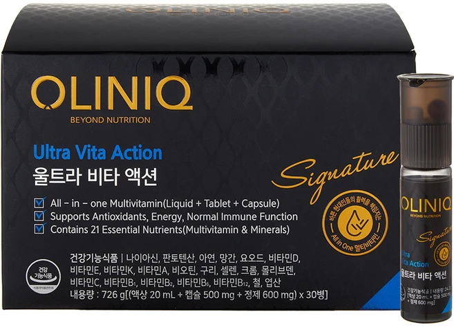 올리닉 울트라 비타액션 올인원 시그니처 30p, 30회분, 1개 - 쿠팡